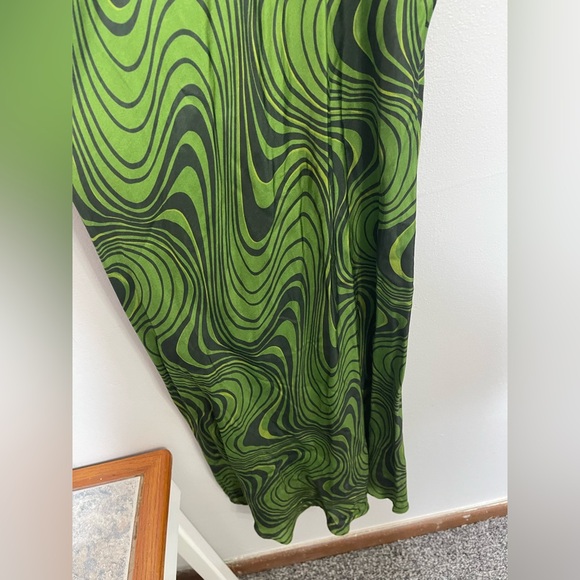 Zara Women’s printed midi Slip dress size small Grunge Abstract Blogger Hot - Picture 5 of 12